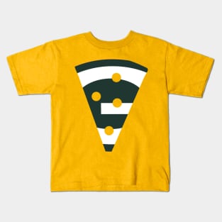 Green Bay Packers Cheese Slice Kids T-Shirt